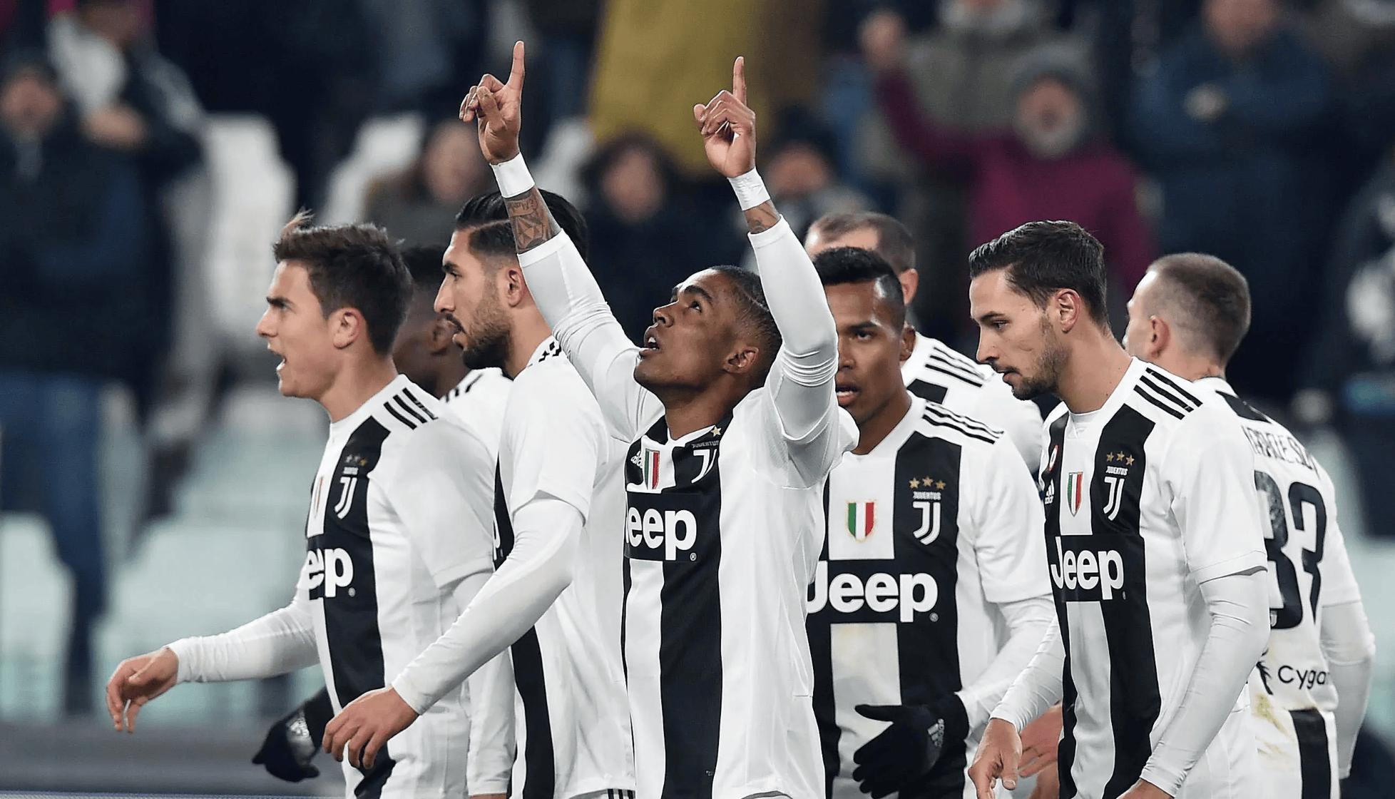 包含尤文图斯全队发挥出色，顺利进入下一轮的词条